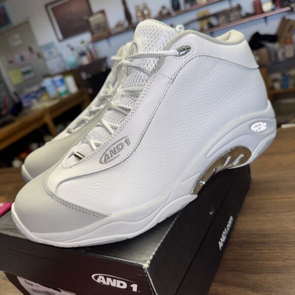 C AND1 Athletic Sneaker Shoe Shoes Taichilx US 9 UK 42.5 White And Grey - Picture 2 of 7